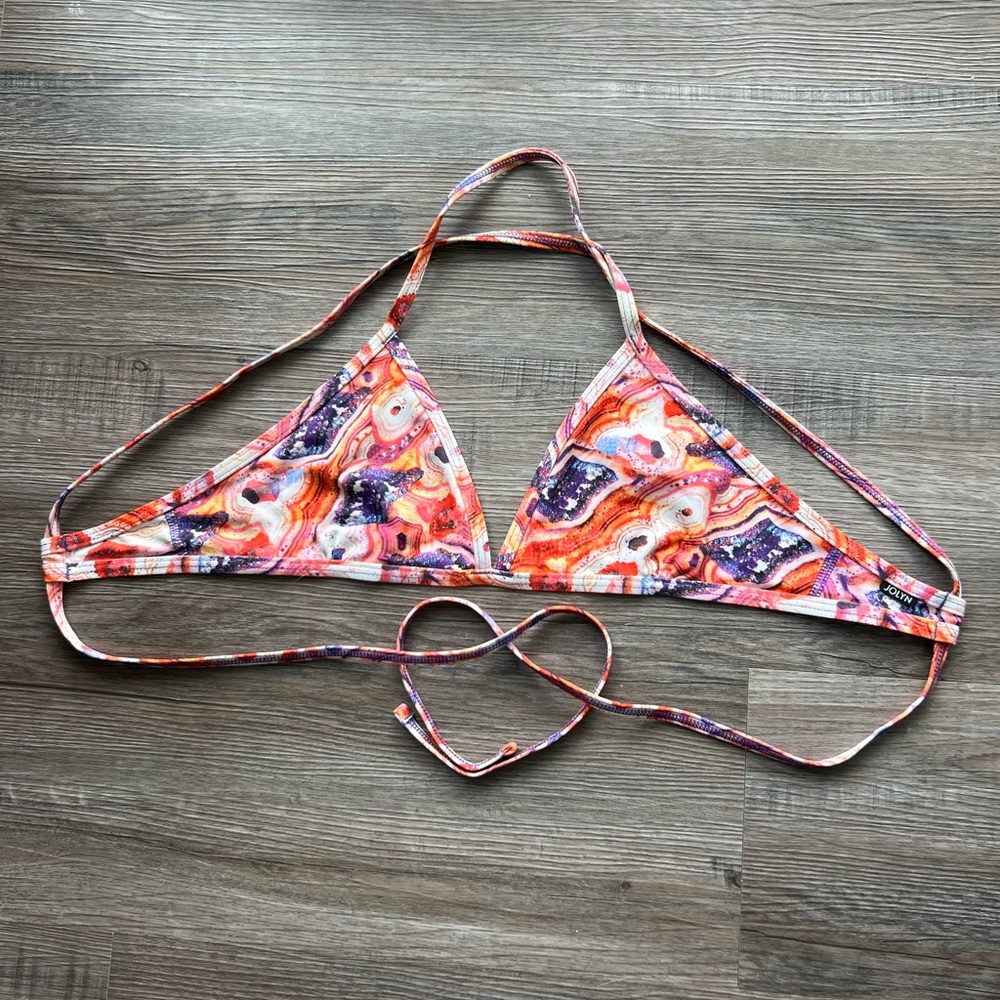 Jolyn triangle tie back top